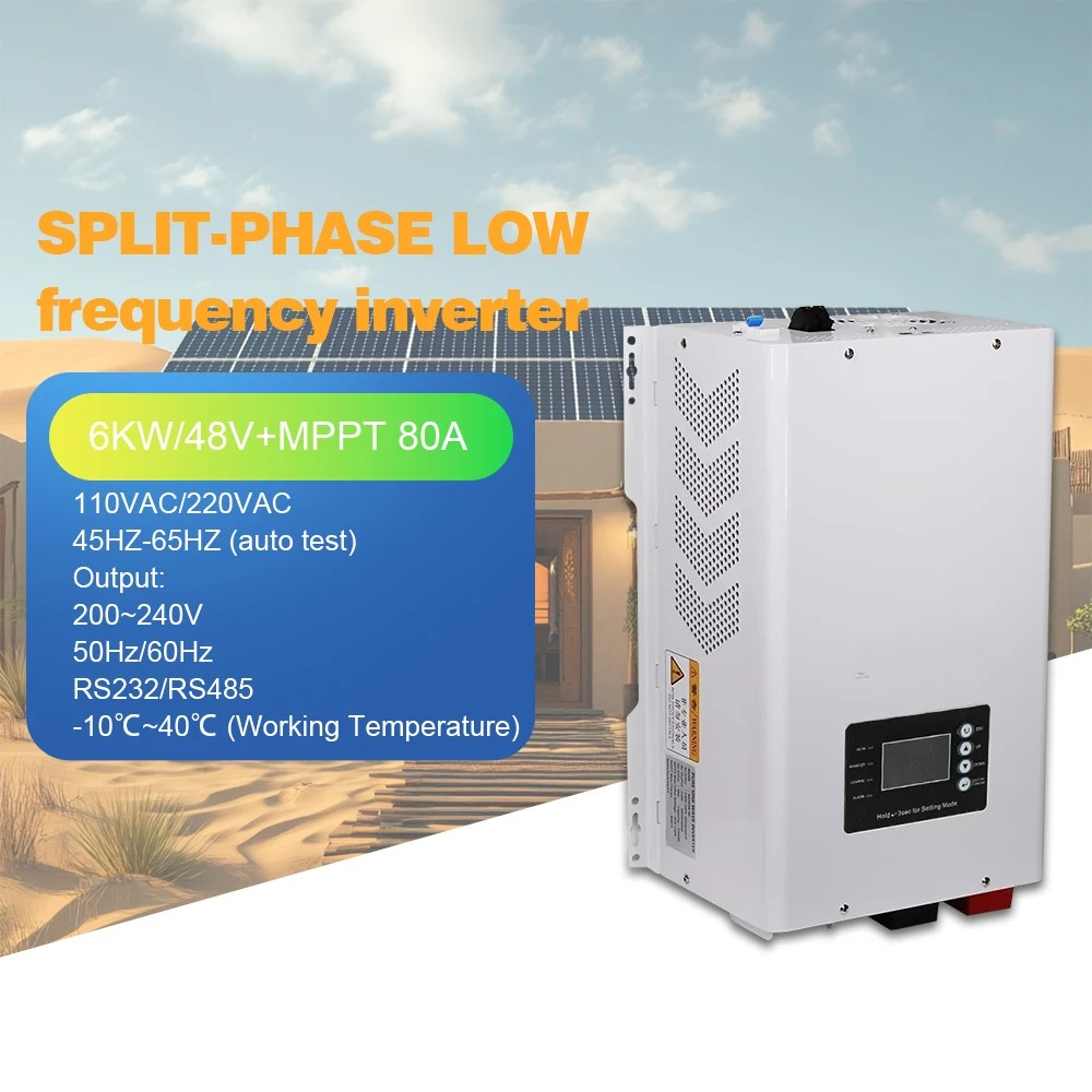 Off Grid Solar Inverter 48V 6000W - 6000W Pure Sine Wave Solar Inverter