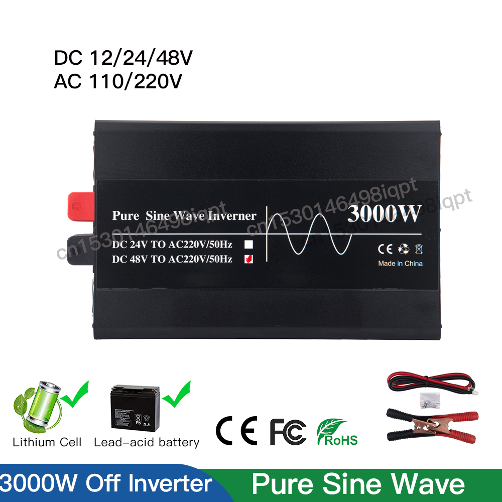 Lifepo4 Solar Inverter 24V 3000W - 3000W 12V 24V 48V Tắt Ren