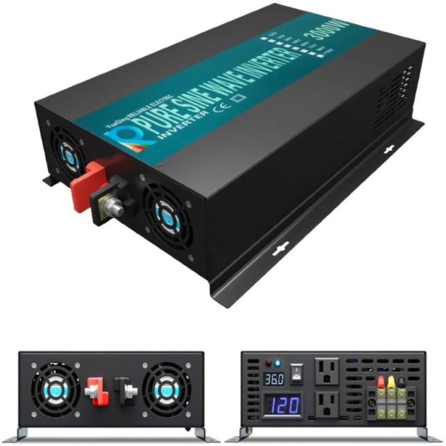 Inverter Pure Sine Wave 60Hz 120V 3000W - 3000 W Xe Power Inverter 24