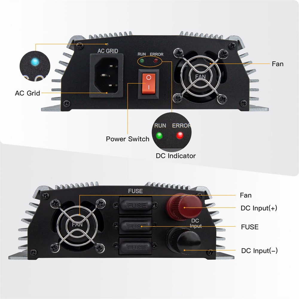 1000-1400W Grid Tie Micro Sola - đánh giá và giá Micro Inverter 1400W Solar Grid Tie