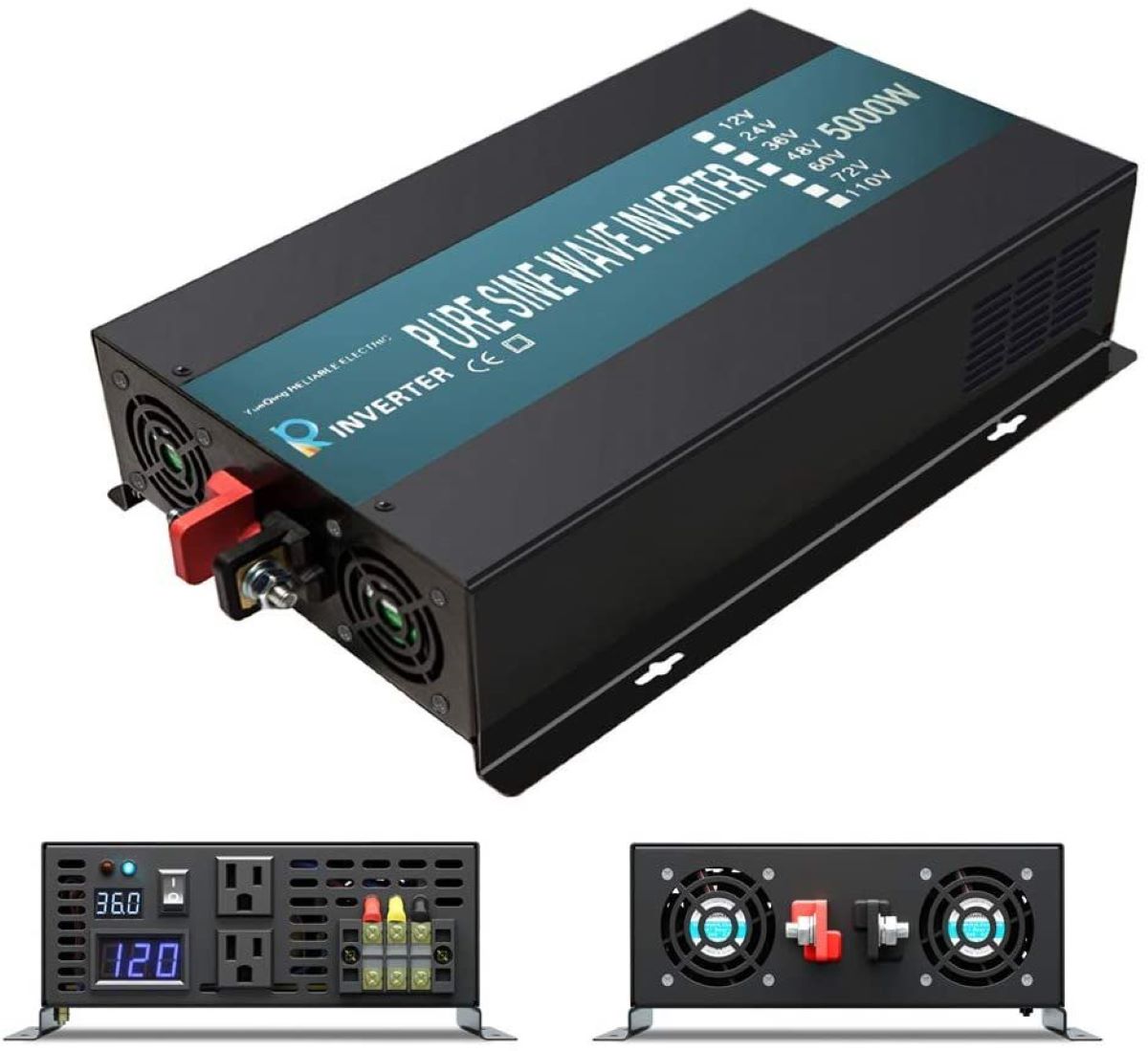 Off Grid Pure Sine Wave Solar  - đánh giá và giá Pure Sine Wave Inverter 5000W 48V 220V