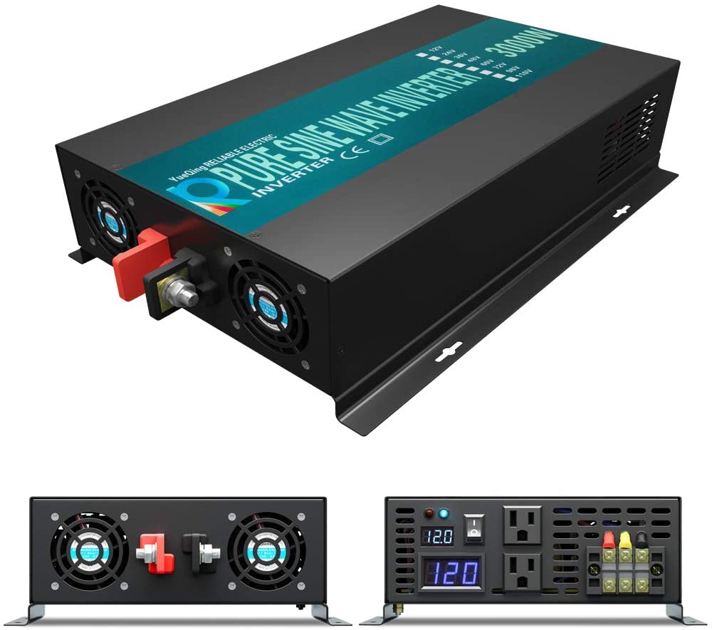 Pure Sine Wave Inverter 3000W  - đánh giá và giá Inverter Pure Sine Wave 60Hz 120V 3000W