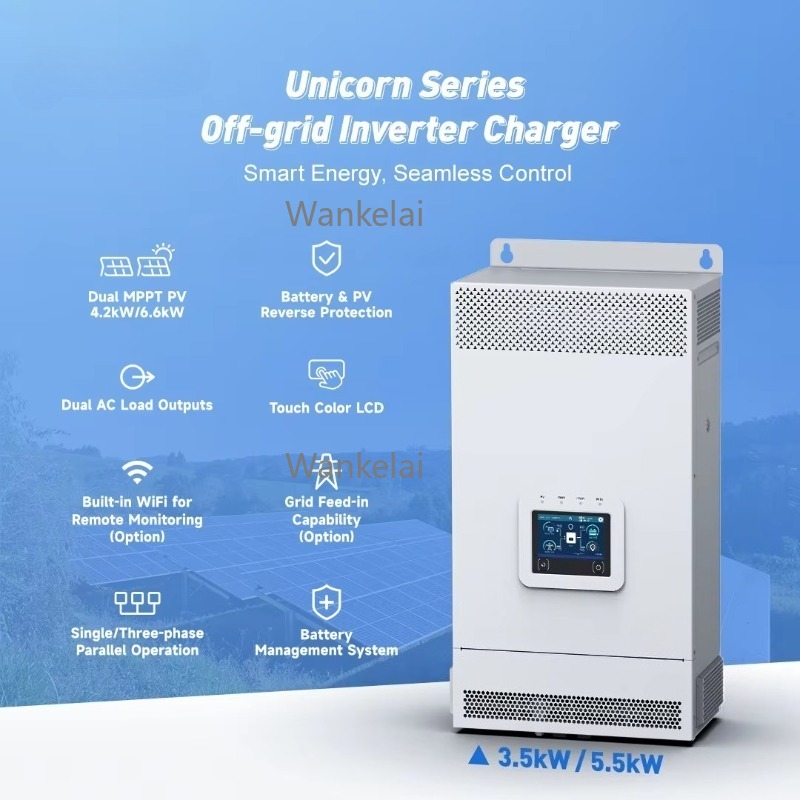 3.5KW 5.5KW 6KW 48v Hybrid Sol - đánh giá và giá Hybrid Solar Inverter 5.5Kw Mppt 48V
