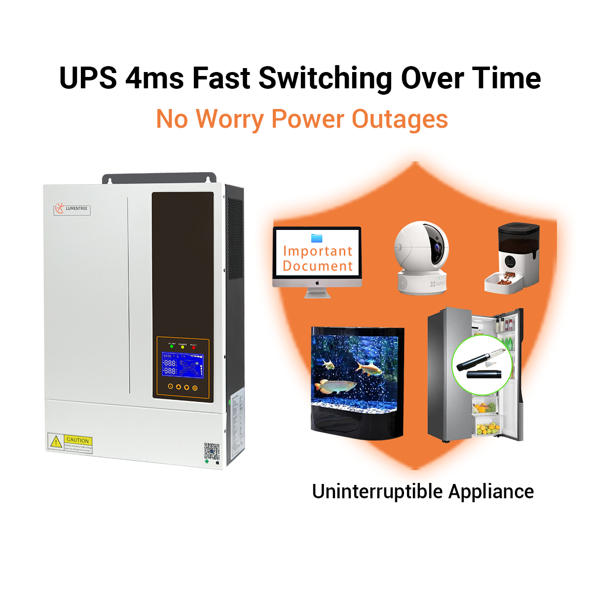 5.5KW 48V Hybrid On/ Off Grid  - đánh giá và giá Hybrid Solar Inverter 5.5Kw Mppt 48V