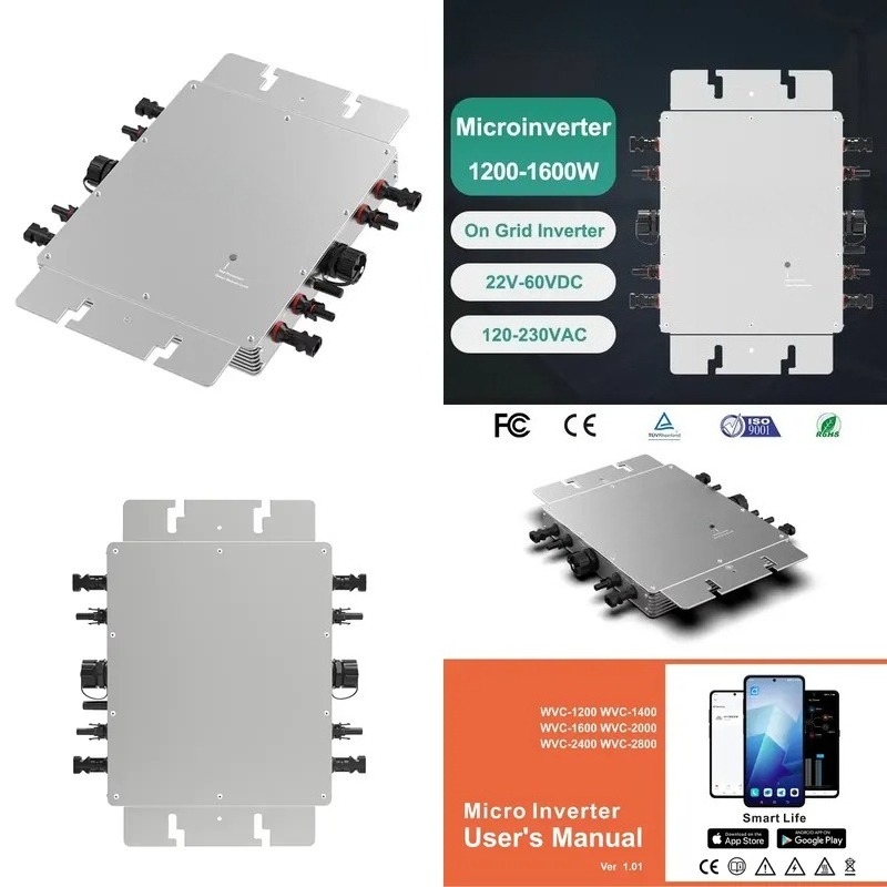 Smart App WiFi Monitoring Micr - đánh giá và giá Micro Inverter 1400W Solar Grid Tie