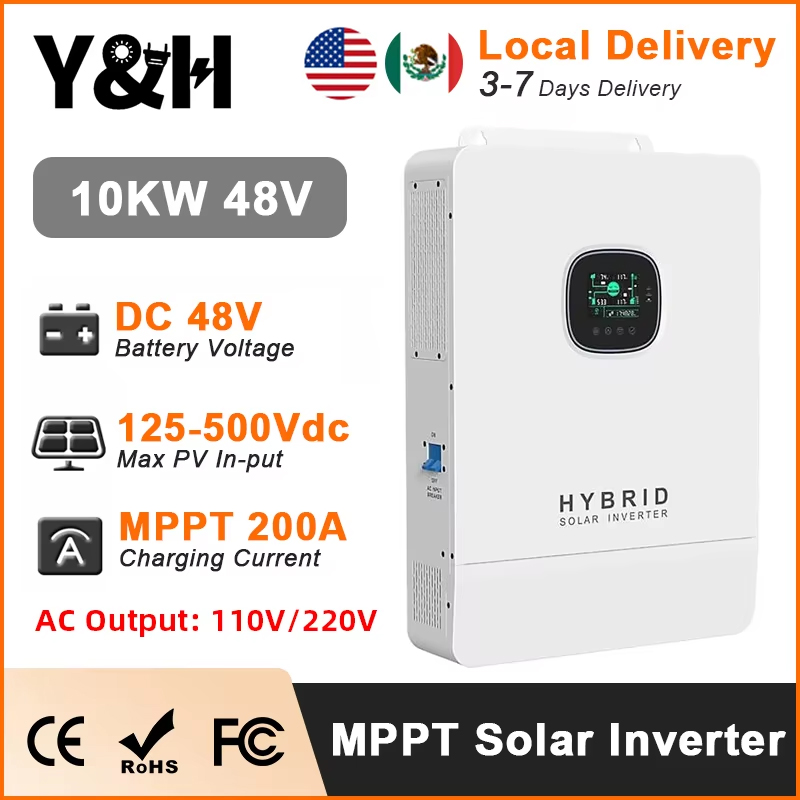 Y&H 10KW Hybrid Solar Inverter - đánh giá và giá Split Phase Inverter 10Kw 110V 220V