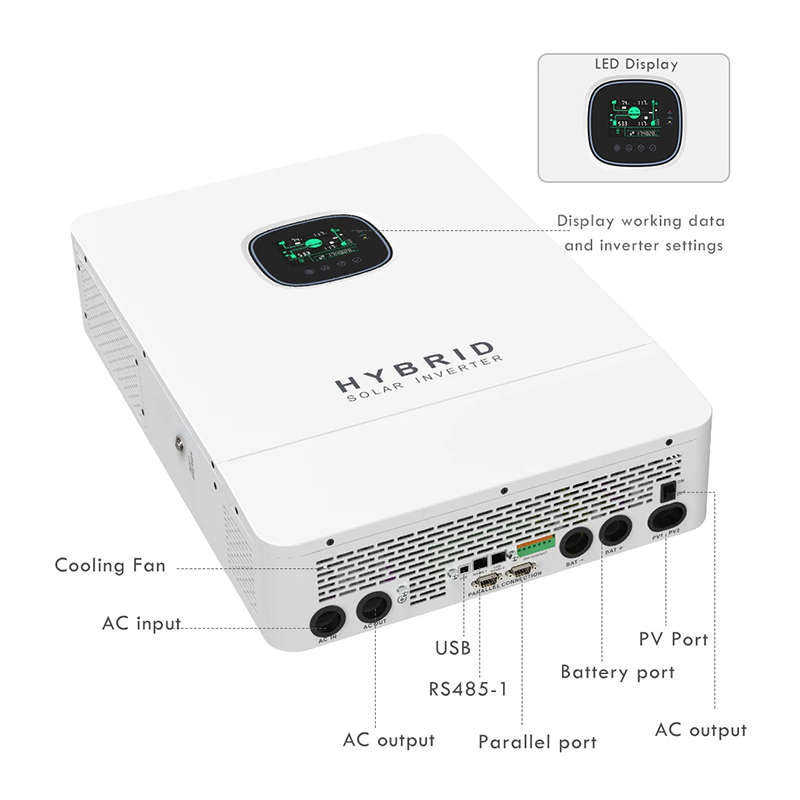 110V 220V Hybrid Off Grid Sola - đánh giá và giá Split Phase Inverter 10Kw 110V 220V