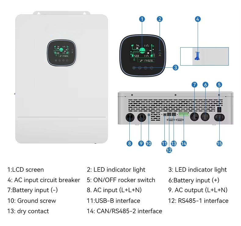 110V 220V Hybrid Off Grid Sola - đánh giá và giá Split Phase Inverter 10Kw 110V 220V
