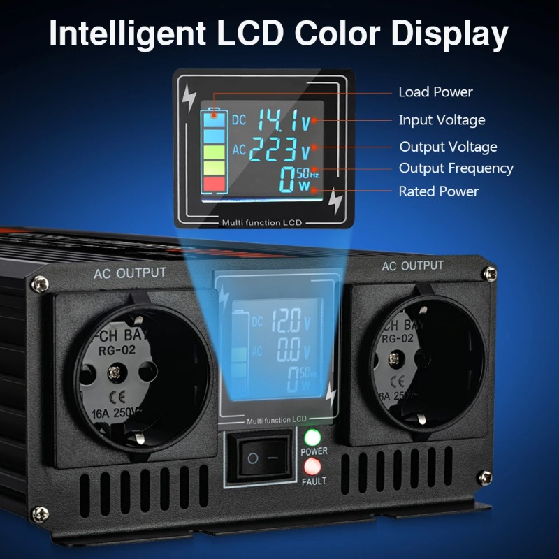 Pure Sine Wave Solar Inverter  - đánh giá và giá Pure Sine Wave Inverter 5000W 48V 220V