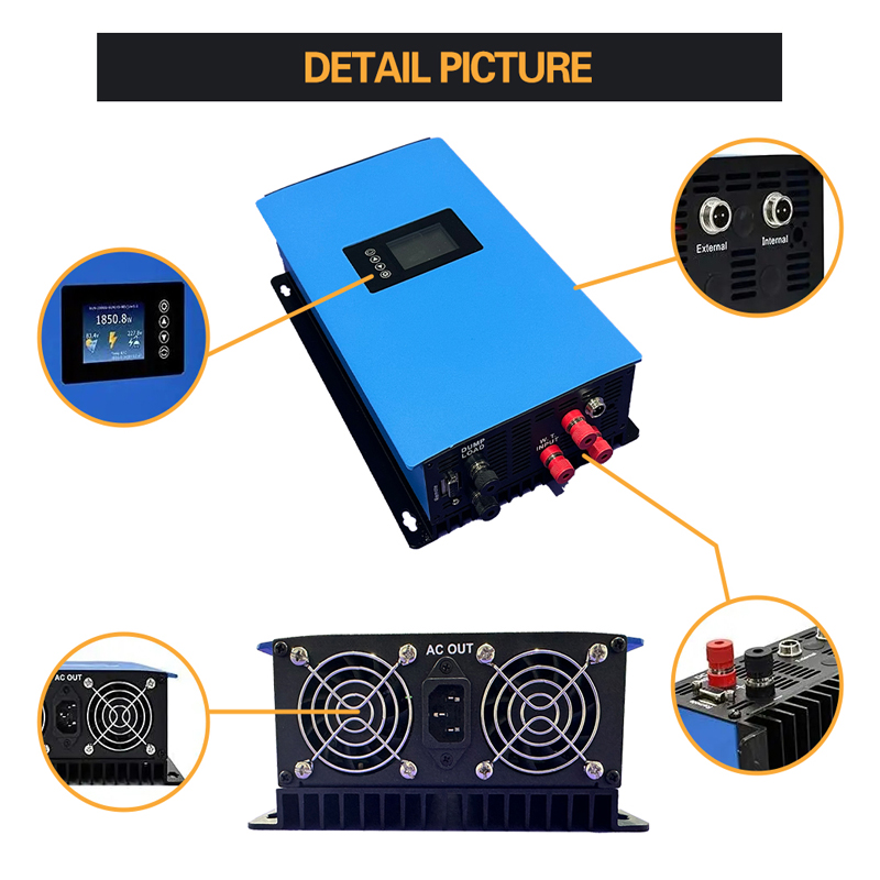 1000W 2000W Wind Power Grid Ti - đánh giá và giá Grid Tie Inverter Limiter 2000W