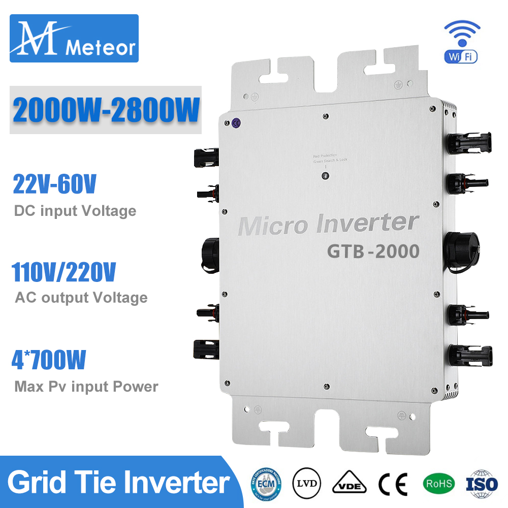 2000W 2400W 2800W Micro Invert - đánh giá và giá Grid Tie Inverter Limiter 2000W