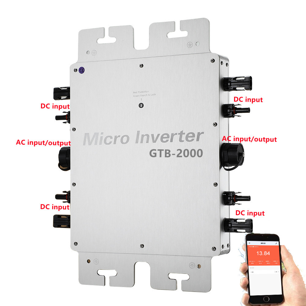 2000W 2400W 2800W Micro Invert - đánh giá và giá Grid Tie Inverter Limiter 2000W