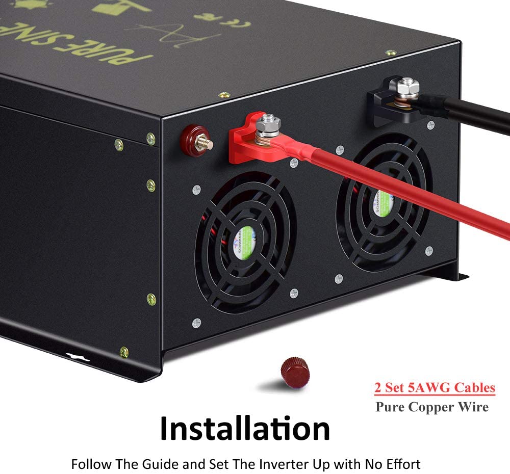 Off Grid Pure Sine Wave Solar  - đánh giá và giá Pure Sine Wave Inverter 5000W 48V 220V