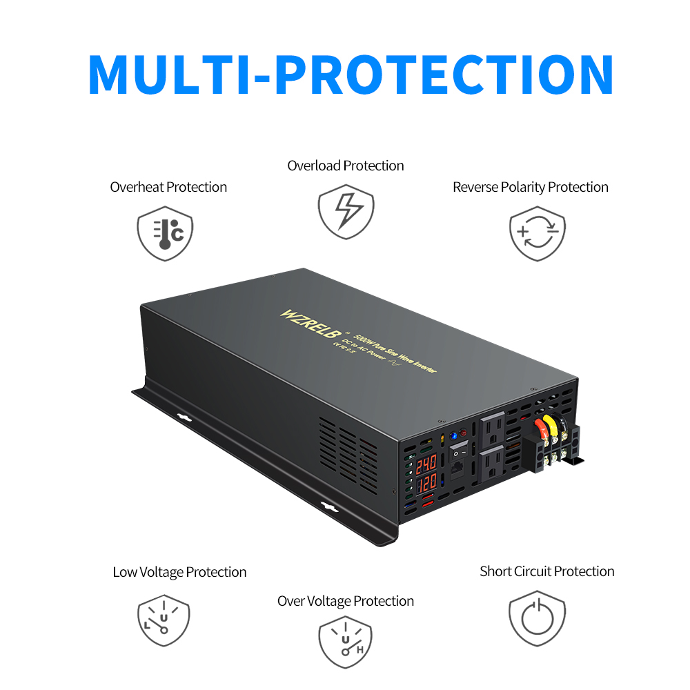 Reliable 5000W Wired Control P - đánh giá và giá Pure Sine Wave Inverter 5000W 48V 220V