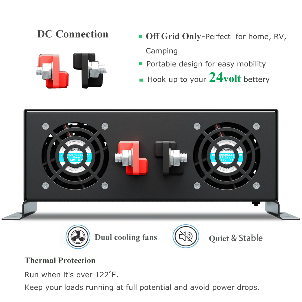 Reliable 5000W Wired Control P - đánh giá và giá Pure Sine Wave Inverter 5000W 48V 220V