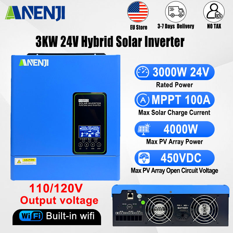 24V 3000W 120V off grid solar  - đánh giá và giá Inverter Pure Sine Wave 60Hz 120V 3000W