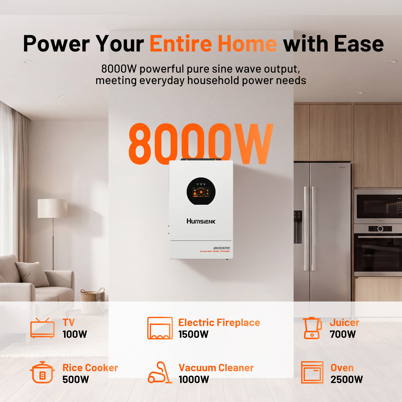 Humsienk 48V 8KW 3-in-1 Solar  - đánh giá và giá Mppt Hybrid Inverter 48V 8Kw 3 Phase