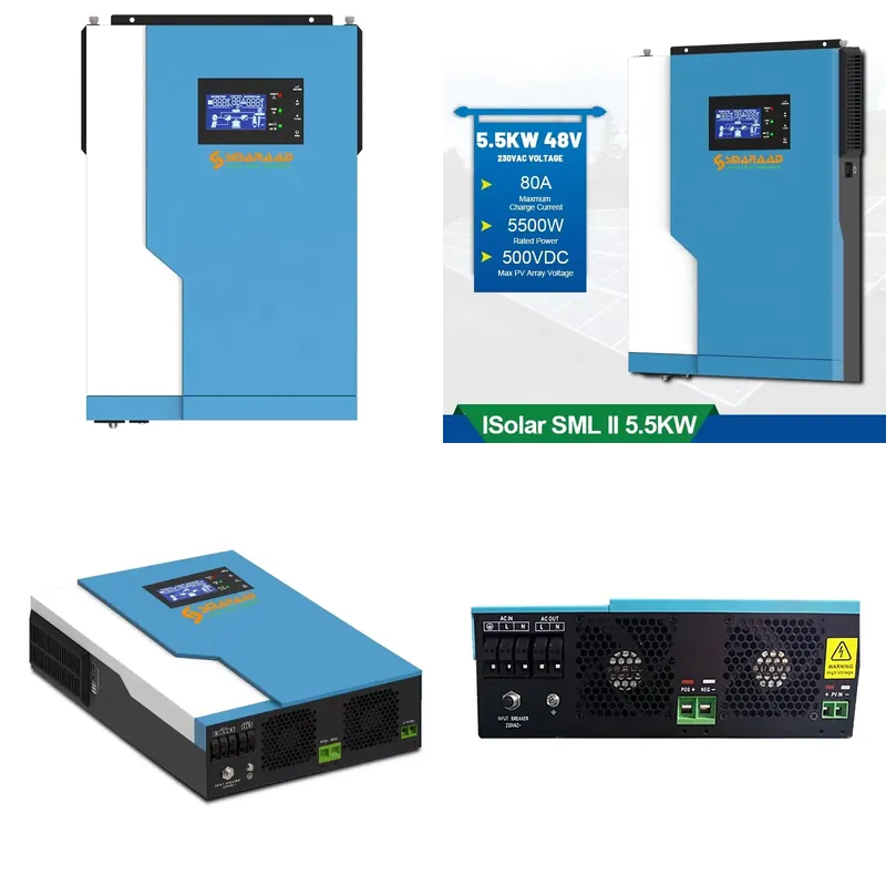 Solar Controller 3.5KW 5.5KW H - đánh giá và giá Hybrid Solar Inverter 5.5Kw Mppt 48V