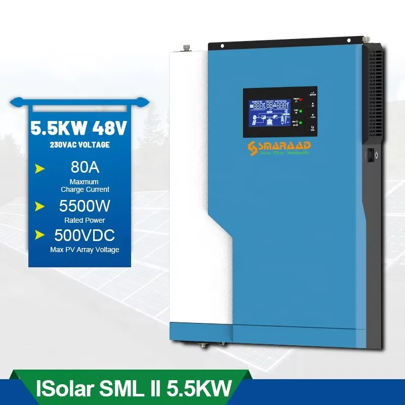 Solar Controller 3.5KW 5.5KW H - đánh giá và giá Hybrid Solar Inverter 5.5Kw Mppt 48V