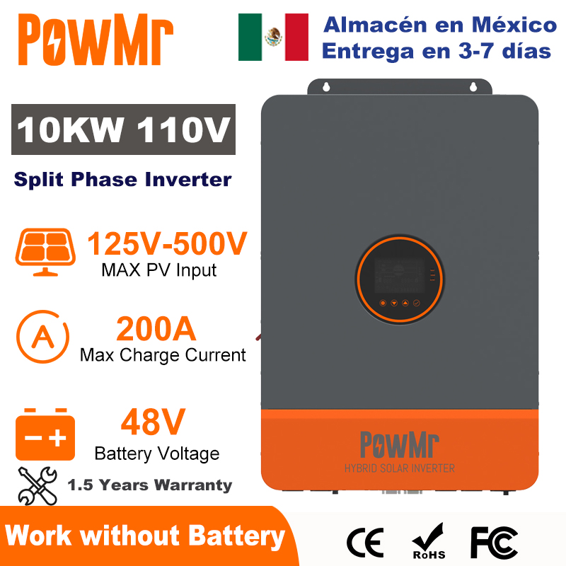 PowMr 10KW Split Phase Inverte - đánh giá và giá Split Phase Inverter 10Kw 110V 220V