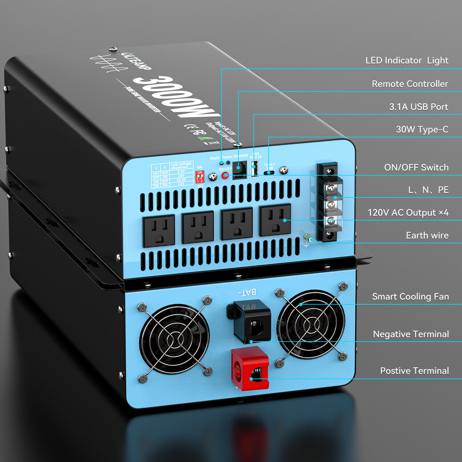 3000W Pure Sine Wave Power Inv - đánh giá và giá Inverter Pure Sine Wave 60Hz 120V 3000W