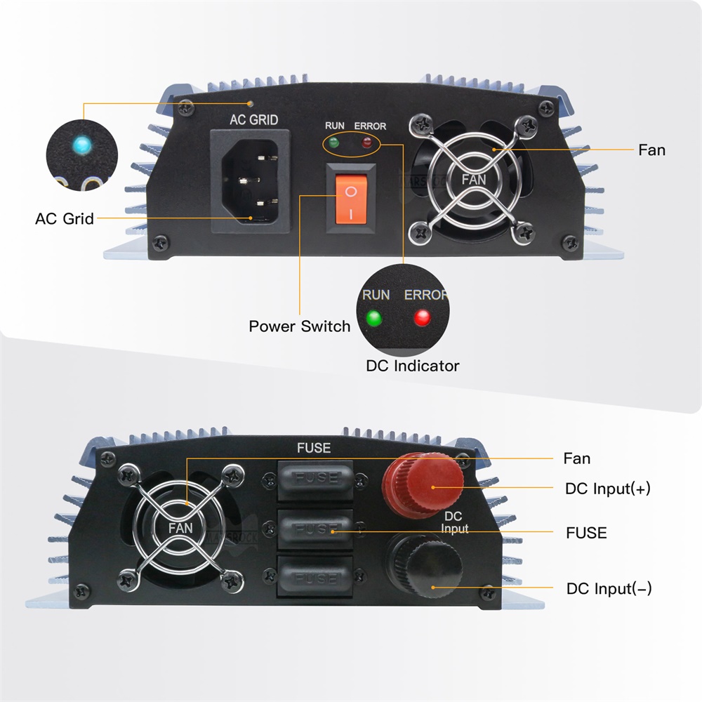 18V 24V 36V 1400W Năng Lượng M - đánh giá và giá Micro Inverter 1400W Solar Grid Tie