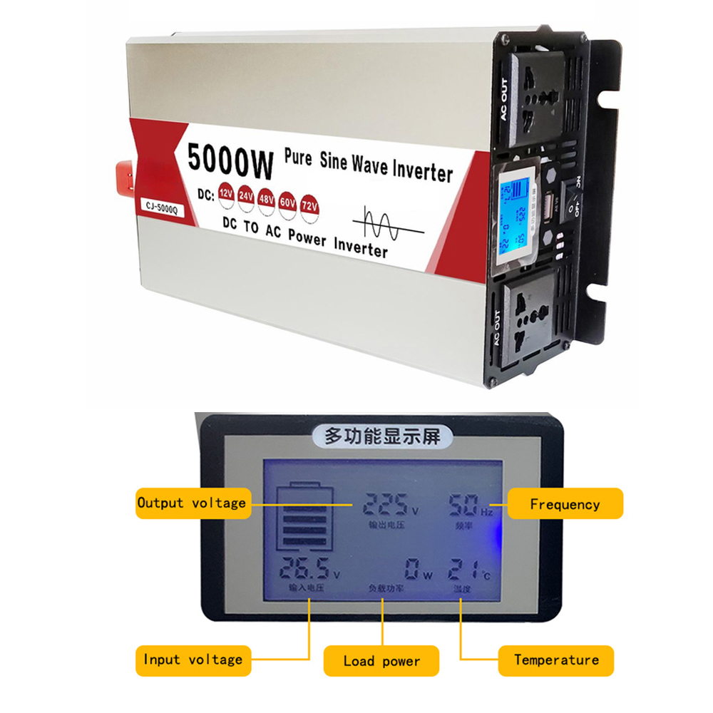 4000W/5000W/5500W/3000W Pure S - đánh giá và giá Inverter Pure Sine Wave 60Hz 120V 3000W