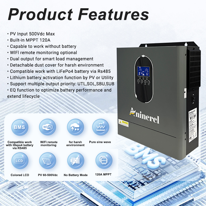Aninerel 4200W 3KW 120V Hybrid - đánh giá và giá Inverter Pure Sine Wave 60Hz 120V 3000W